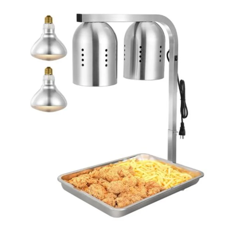500W Commercial Food Heat Lamp  Free-Standing Warmer