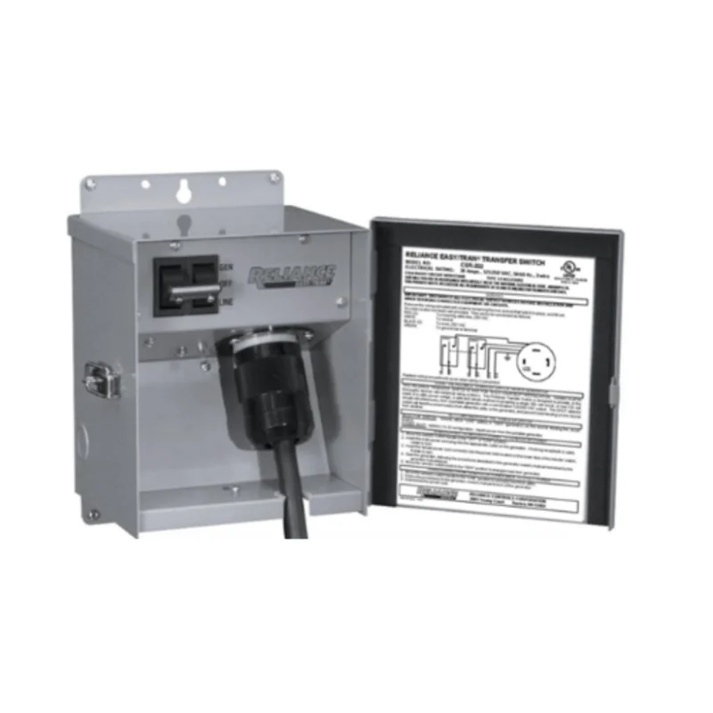 50A 125V NEMA 3R Gray Transfer Switch with Light CSR511L