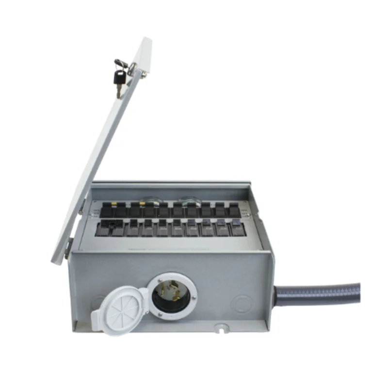 50A 4 Circuit 2P20 Manual Transfer Switch and Inlet R510B