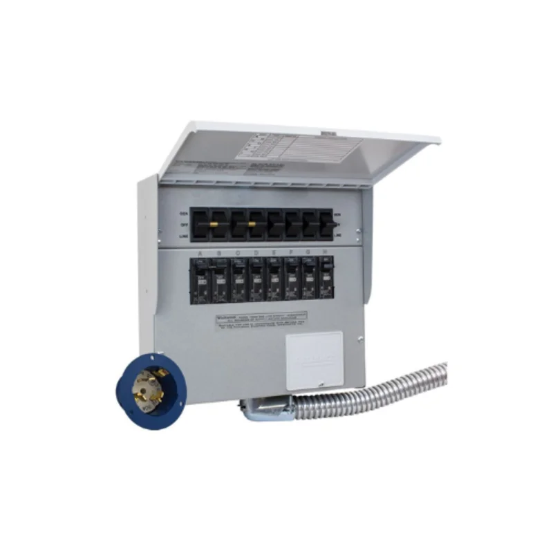 50A 8 Circuit 2P20 Manual Transfer Switch and Inlet 508B