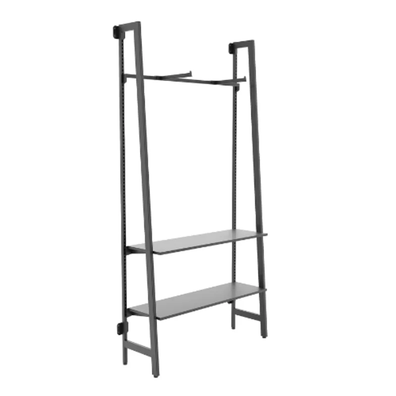 53 Length Aspect Outrigger Kit 2 Matte Black Outrigger with Two Faceouts and Two Metal Shelves APORMABK2