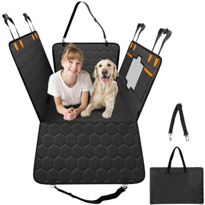 53 X 24.8 In Dog Car Seat Cover With Back Seat Waterproof for Car WMDY24154