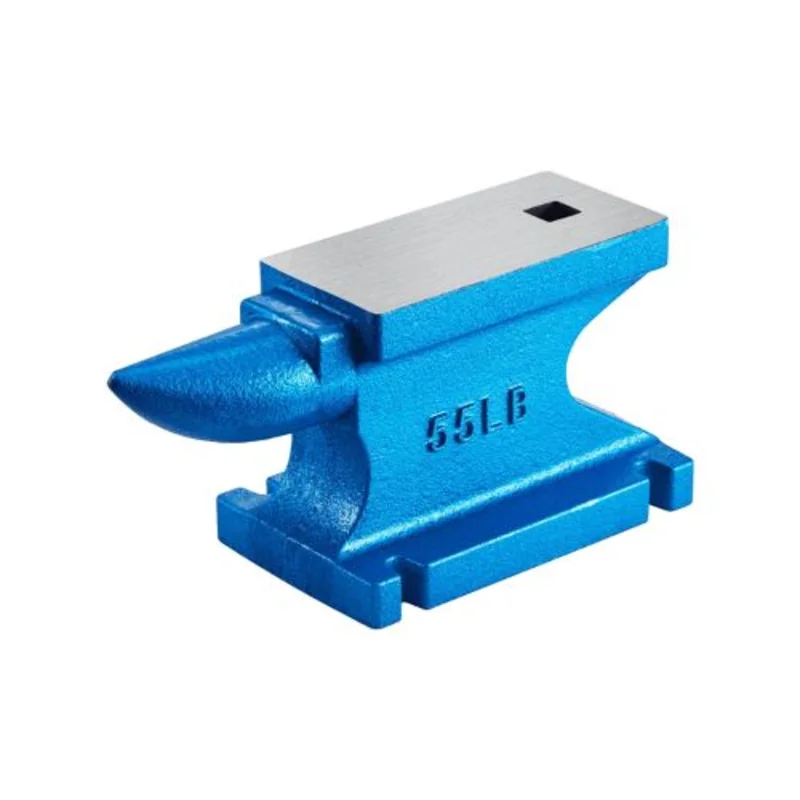 55 lb Iron Anvil Single Horn Anvil with Large Countertop and Stable Base for Shaping Bending