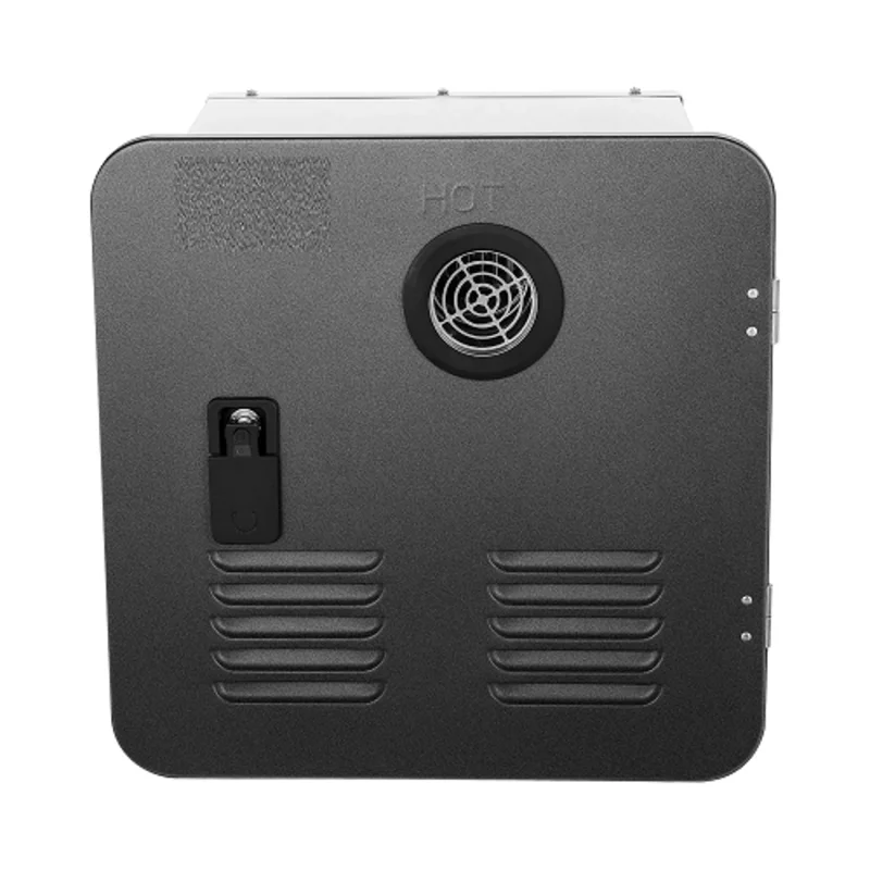 55K BTU Space Saving RV Tankless Shower Heater With Black Door & Remote Black TM-RV03-2B