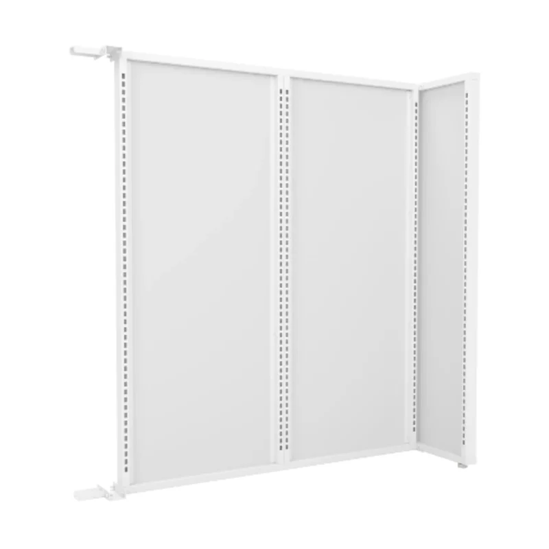 57-1/4 Inch Assembled Height Aspect 48" Wide Gondola Panel Add-On Kit Gloss White APWKIT6W
