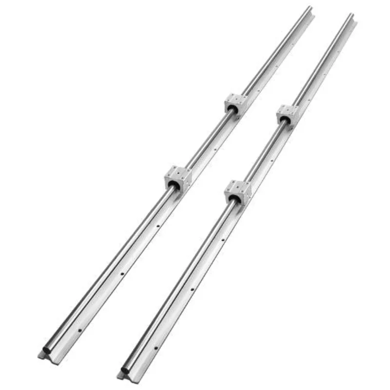 59 in/1500 mm Guide Rails and Slide Blocks Linear Guide Rail Set for Automated Machines DIY Project (Pack of 2 & 4)