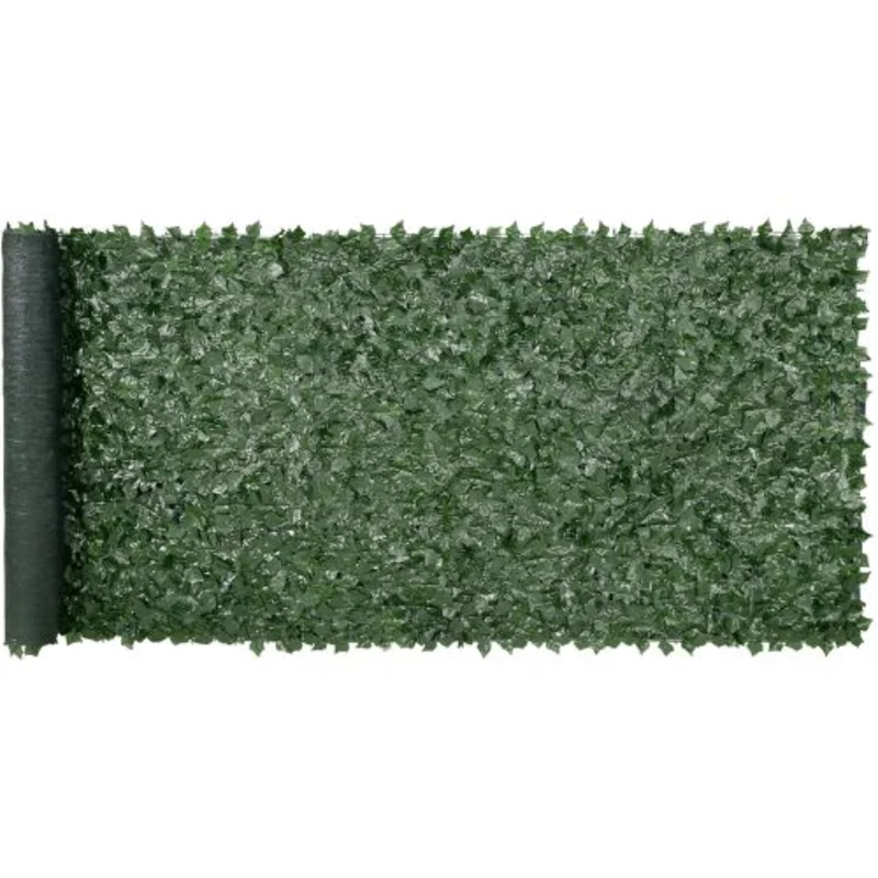 59 x 158 Inch Dark Green Ivy Fence Screen with Mesh Backing  Outdoor Artificial Green Wall Dark Green Backcloth