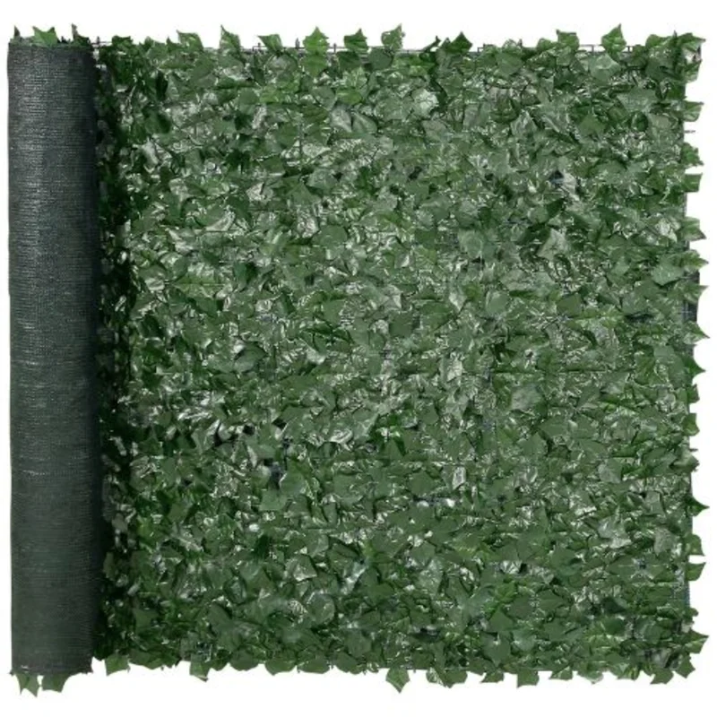 59" x 98" Greenery Ivy Fence with Mesh Backing & Strengthened Joints  Artificial Green Wall Screen