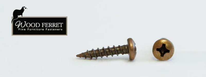 6-13X5/8 Phillips Pan Head Antique Brass Screw