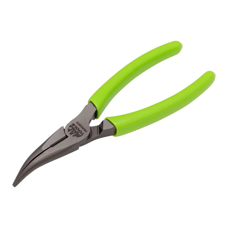 6 Bent Long-Nose C.S.T. Pliers With Cutter HI-VIZ Green