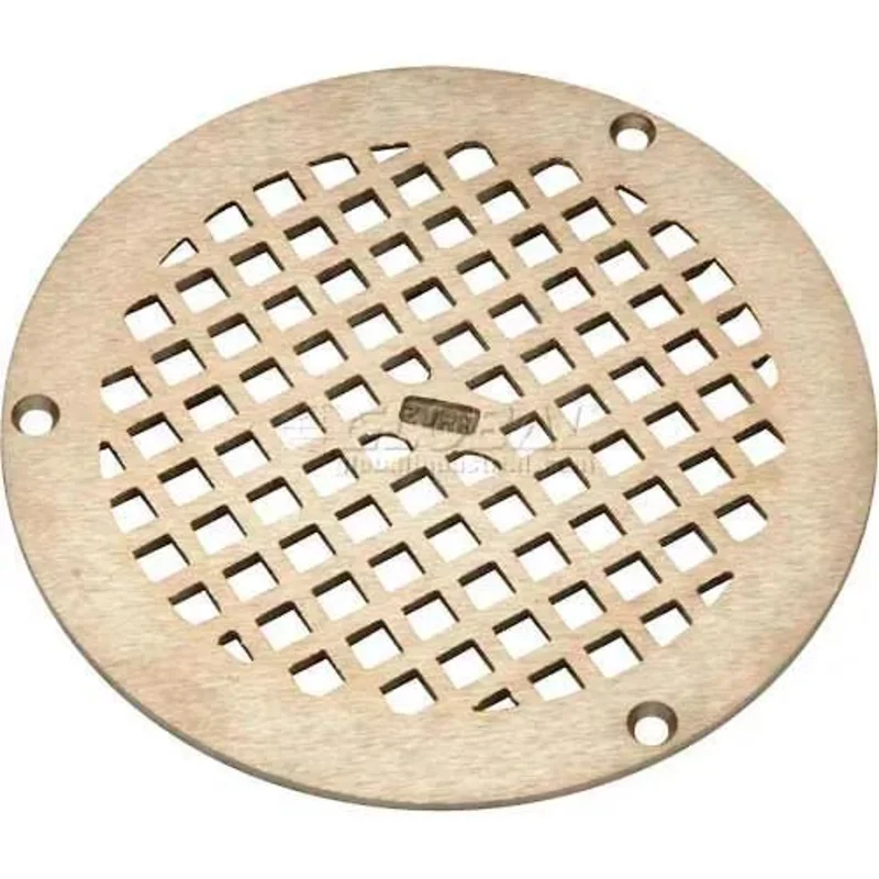6" Diameter Square Floor Drain With Screws PN400-6B-STR-W/SCR