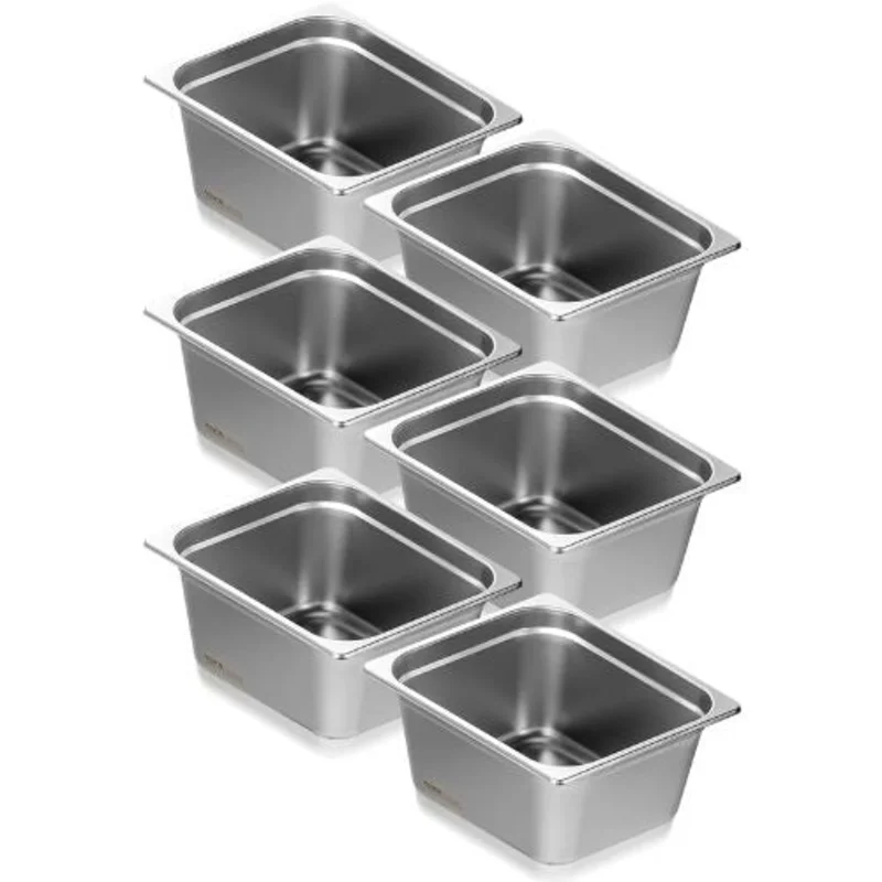 6-Inch Deep Commercial Table Pan For Catering Storage Food UCT8126-6 (Pack of 6)