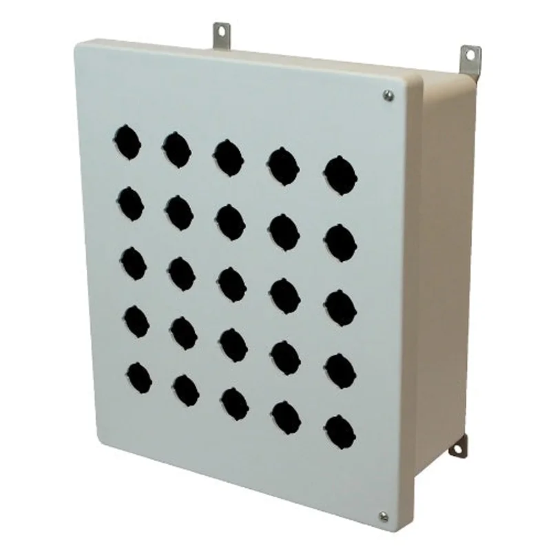 6 Inch Depth Non Metallic Polyester Push Button Enclosure AM1426HP25