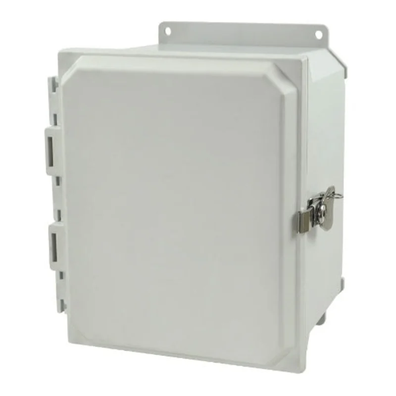 6 Inch Depth Solid Twist ULTRALINE AMU Series JIC Size Fiberglass Enclosure AMU1086TF
