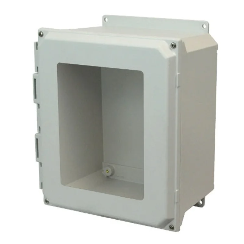 6 Inch Depth ULTRALINE AMU Series JIC Size Fiberglass Enclosure AMU1206WF