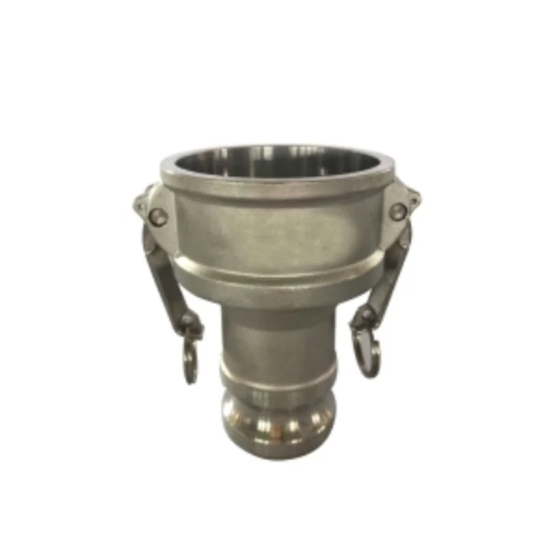 6 Inch Female Coupler 4 Inch Male Adapter Type DA Cam and Groove Reducer Stainless Steel DA-6040-SS