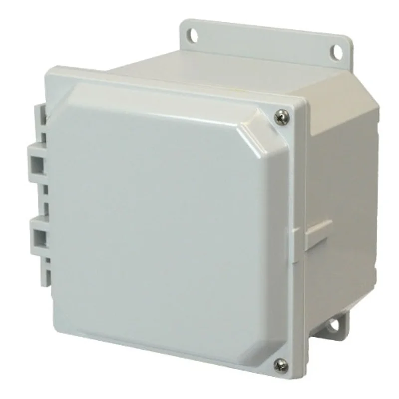 6 Inch Height Gray Screw Solid JIC Size Polycarbonate Enclosure AMP664HF