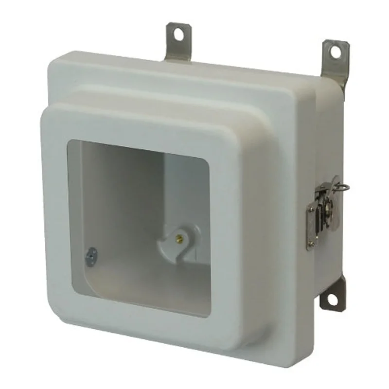 6 Inch Height Lockable Twist Latch Fiberglass Enclosure AM664RTW