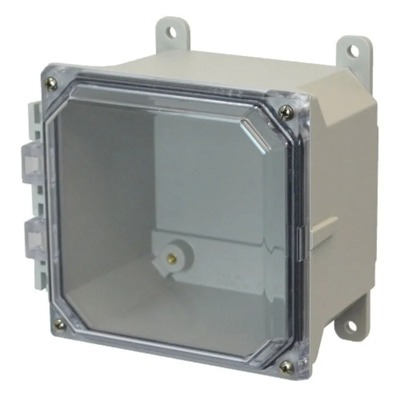 6 Inch Height Screw Wall Mount JIC Size Fiberglass Enclosure AMU664CC