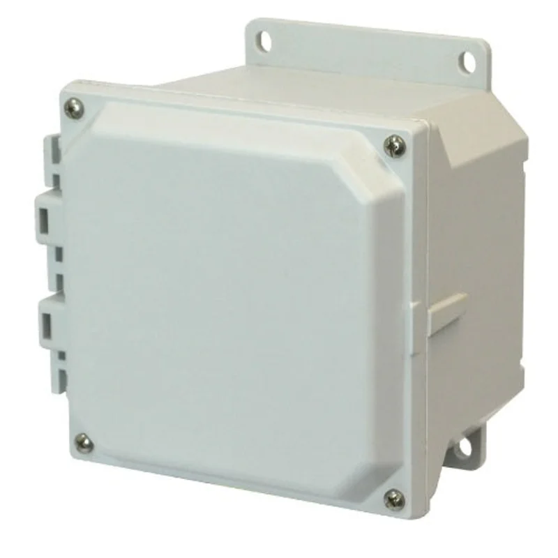 6 Inch Height Screw Wall Mount JIC Size Fiberglass Enclosure AMU664F