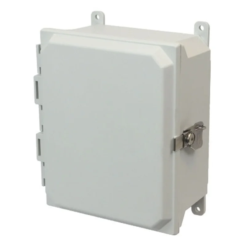 6 Inch Width Lockable Twist Latch Fiberglass Enclosure AMU864T