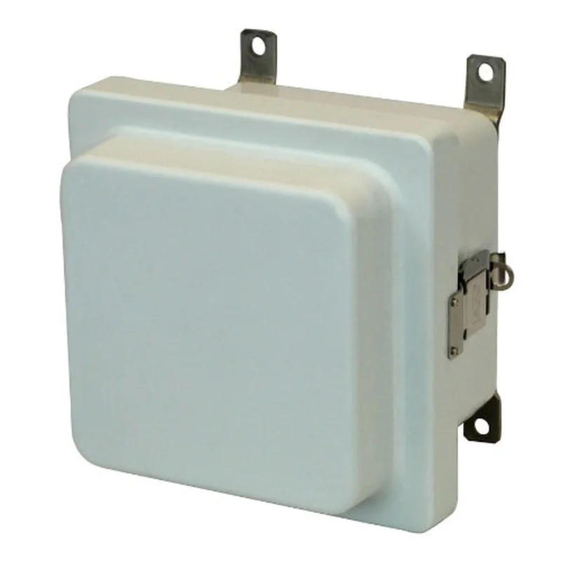 6 Inch Width Padlocking Solid Wall Mount Non Metallic Enclosure AM664RL