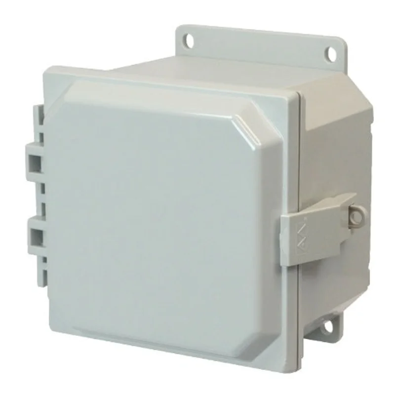 6 Inch Width Padlocking Wall Mount Polycarbonate Non Metallic Enclosure AMP664NLF