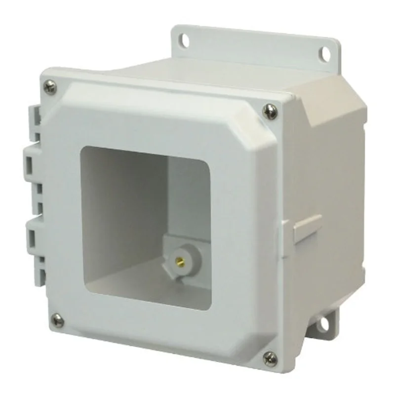 6 Inch Width Screw Wall Mount JIC Size Fiberglass Enclosure AMU664WF