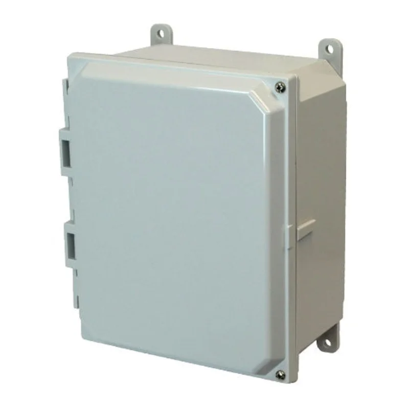 6 Inch Width Solid Screw Wall Mount Polycarbonate Non Metallic Enclosure AMP864H