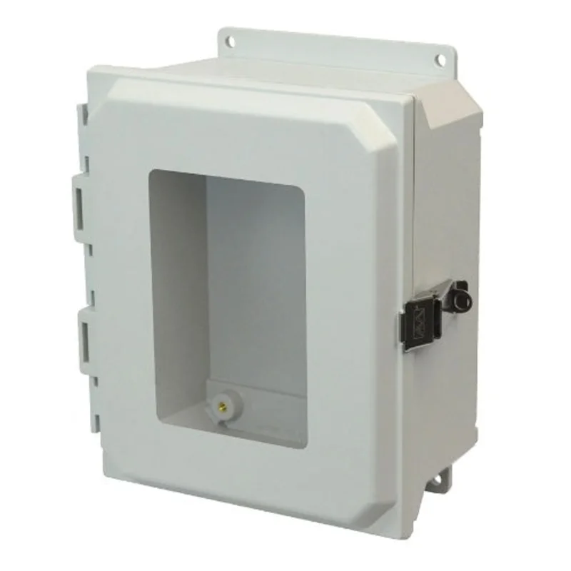 6 Inch Width Wall Mount Solid JIC Size Fiberglass Enclosure AMU864LWF