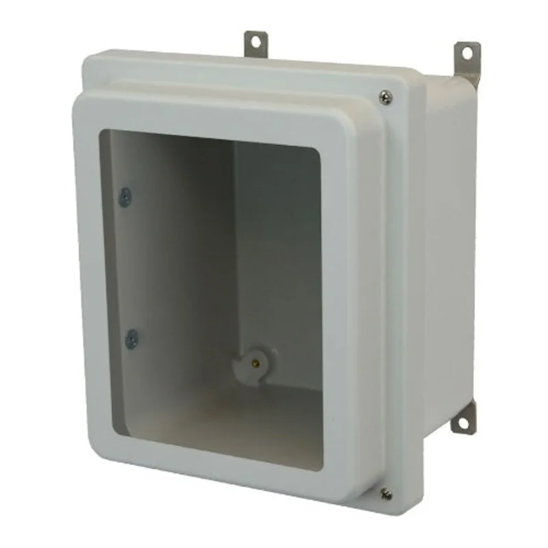 6 Inch Width Window Wall Mount JIC Size Fiberglass Enclosure with Windows AM864RHW