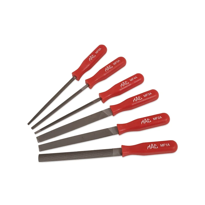 6-PC. Comfort-Grip Mini Combination Bastard-Cut File Set