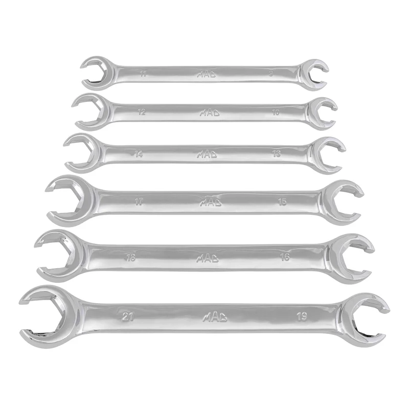 6-PC. MM Flare Nut Wrench Set