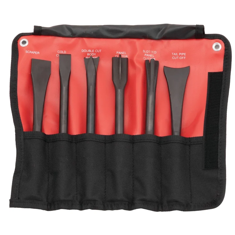 6-PC. Non-Turning .401 Shank Air Hammer Bit Set
