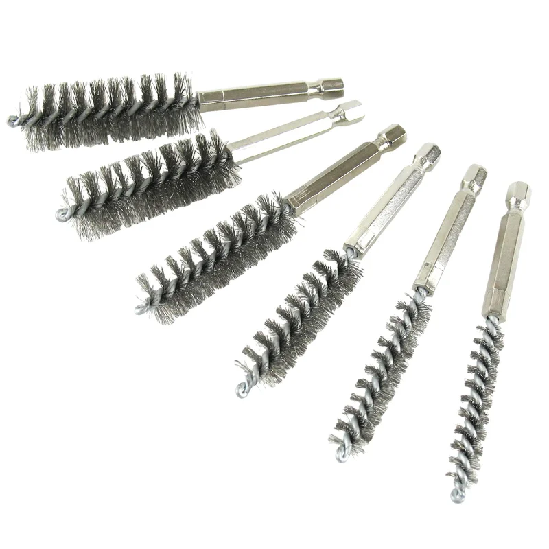 6-PC. Stainless Steel Bore Brush Set