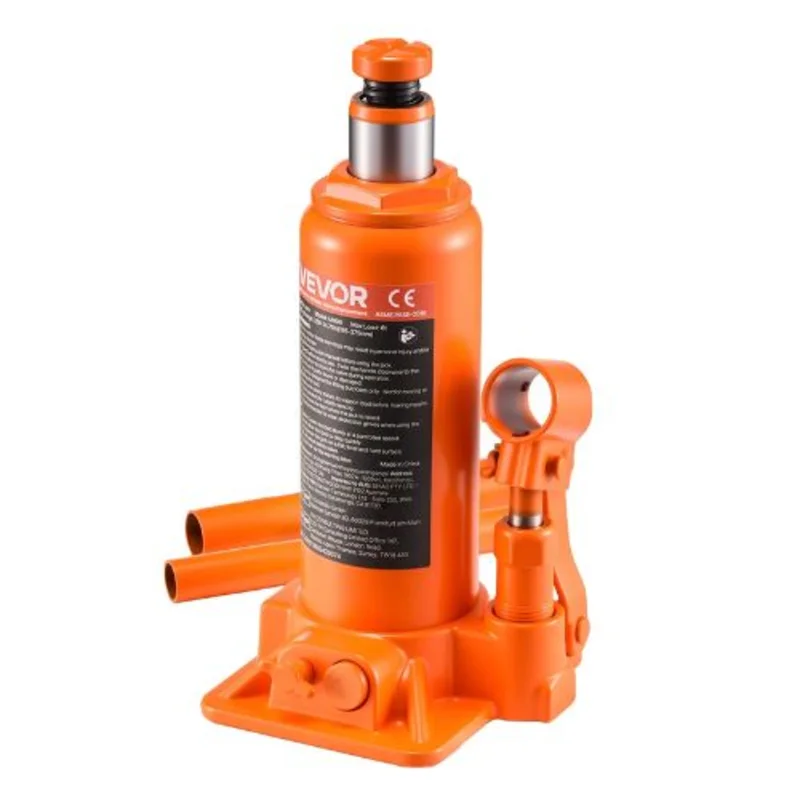 6 Ton Hydraulic Long Ram Capacity with Single Piston Pump and Clevis for Garage & Shop