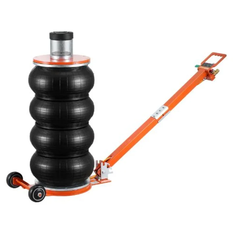 6 Ton Pneumatic Air Jack Adjustable Handle Rubber Pad for Sedans SUVs and Pickup Trucks