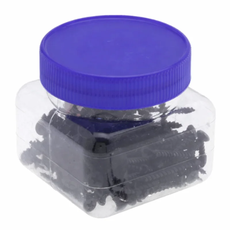 6 x 1-5/8 Inch Phillips Bugle Head Drywall Screw Coarse Thread Steel Black Phosphate JDWC4C (Pack of 100)