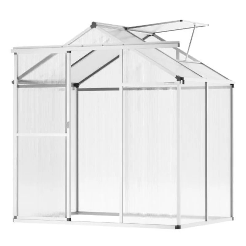 6 x 4' Ft Outdoor Walk-in Greenhouse for Garden Polycarbonate Greenhouse SNG190-2