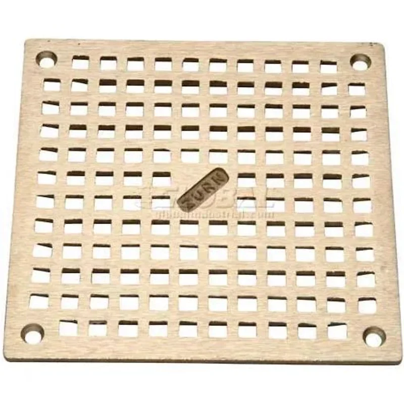 6" x 6" Square Floor Drain With Screw Nickel PN400-6S-GRID-W/SCR