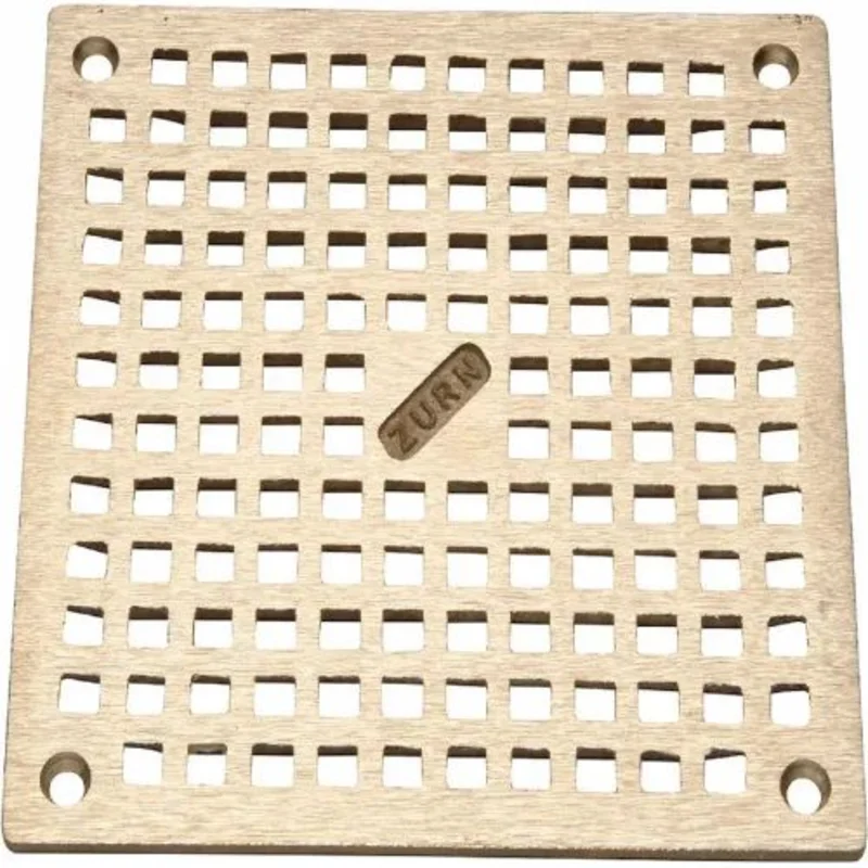 6" x 6" Square Floor Drain With Screws PB400-6S-GRID-W/SCR
