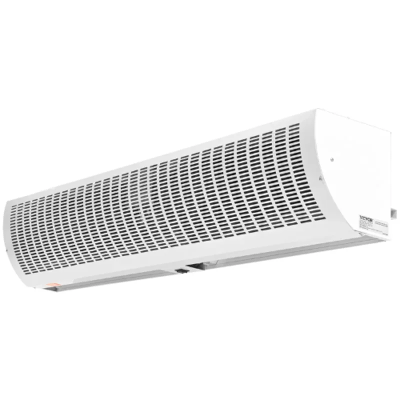 60" Commercial Indoor Air Curtain, 2100CFM, 2 Speeds, Wall-Mounted, Heavy Duty Limit Switch, Easy-Install 110V Unheated