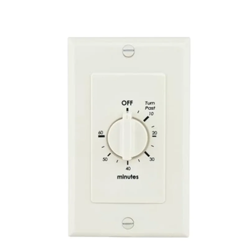 60 Min Almond Spring Wound in Wall Timer WB060A