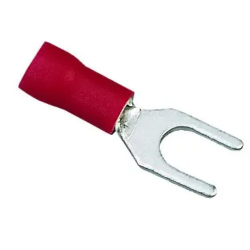 600 V 22 to 18 AWG Insulated Vinyl Spade Terminal Tin Plated Brass 83-7131