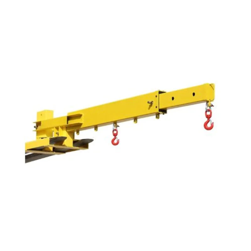 6000lbs Capacity Forklift Jib Boom Crane with 2 Hooks for Warehouse, Factories