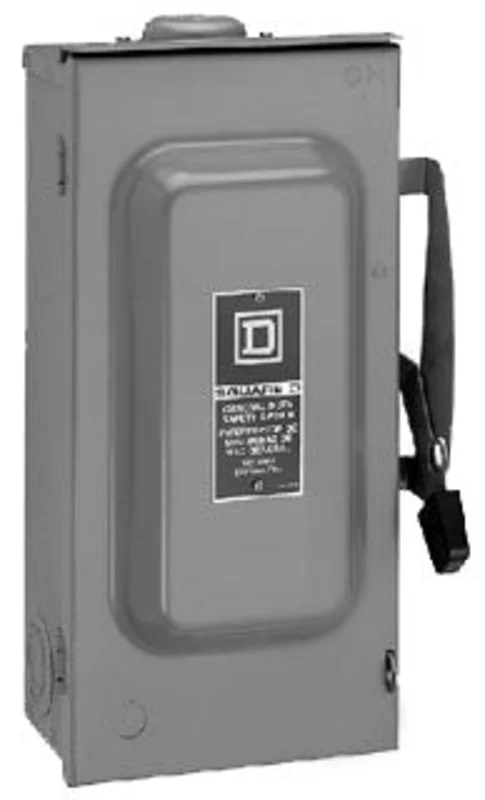 600A 240VAC 2 Pole General Duty Fusible Safety Switch D226NR