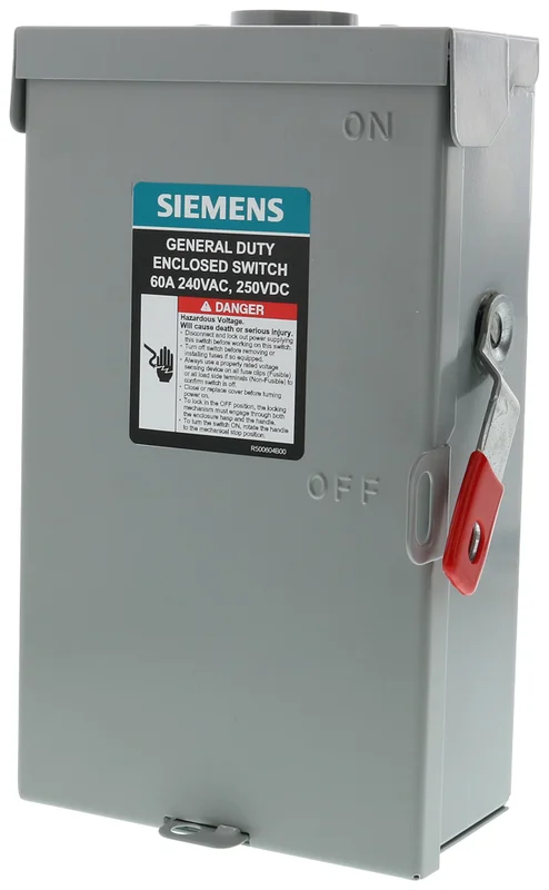 60A 240V NEMA 3R Steel Low Voltage Safety Switch GF222NRA