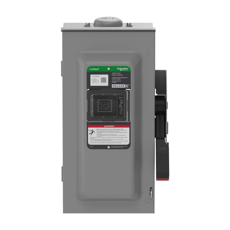 60A 240VAC 2 Pole Fusible Heavy Duty Safety Switch VH222NRB