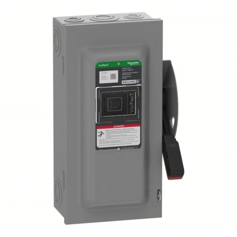 60A 240VAC 2 Pole Heavy Duty Fusible Safety Switch VH222N