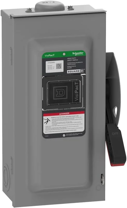 60A 250VDC 3 Pole Steel Heavy Duty Safety Switch VH322NRB